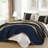 3-Piece Striped Plaid Boho Quilt Set Soft Microfiber Bedding Set-123121954-123121968