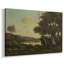 Paysage fluvial avec de grands arbres-Henri Harpignies-Toile tendue avec châssis-1898-1095052501