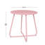 Table d'extérieur en fer rose
