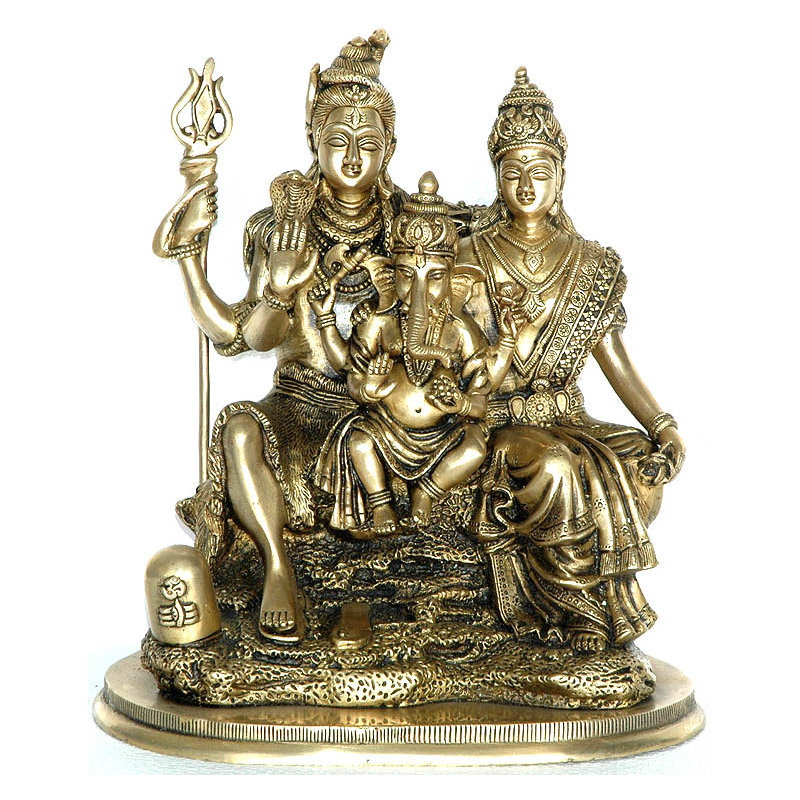 Shiva Parvati avec bébé Ganesha