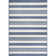 Soraya Power Loom Striped Blue Indoor/Outdoor Patio Rug