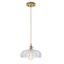 Luminaire suspendu élégant en verre pétale festonné 10 po Elegant-1024754525