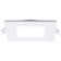 9 Watt LED Direct Wire Downlight With Night Light 4 Inch Remote Driver CCT Selectable Dimmable Square White Finish