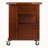 Dalton Walnut Finish Extendable Top Kitchen Cart With Casters, 33.02" H X 43.02" W X 18.17" D