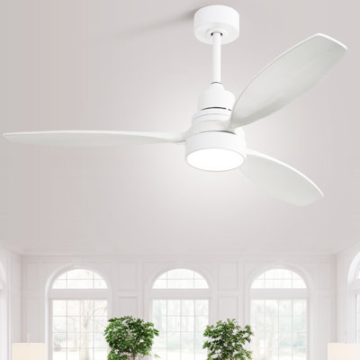 52" Nicola 3 - Blade LED Propeller Ceiling Fan with Remote Control and Light Kit Included