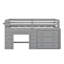 Lit mezzanine avec tiroirs et tablette-555018910