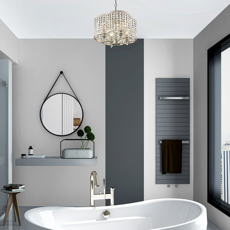 Belisle 4 - Light Unique/Statement Pendant, Brushed Nickel