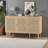 47.2"  3-Door storage Sideboard with Rattan  Doors-46512582-59821203