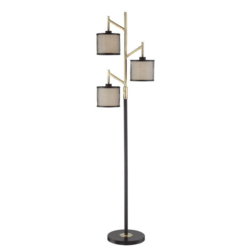 Lampe sur pied à branches 3 lumières 66,3 po Orman