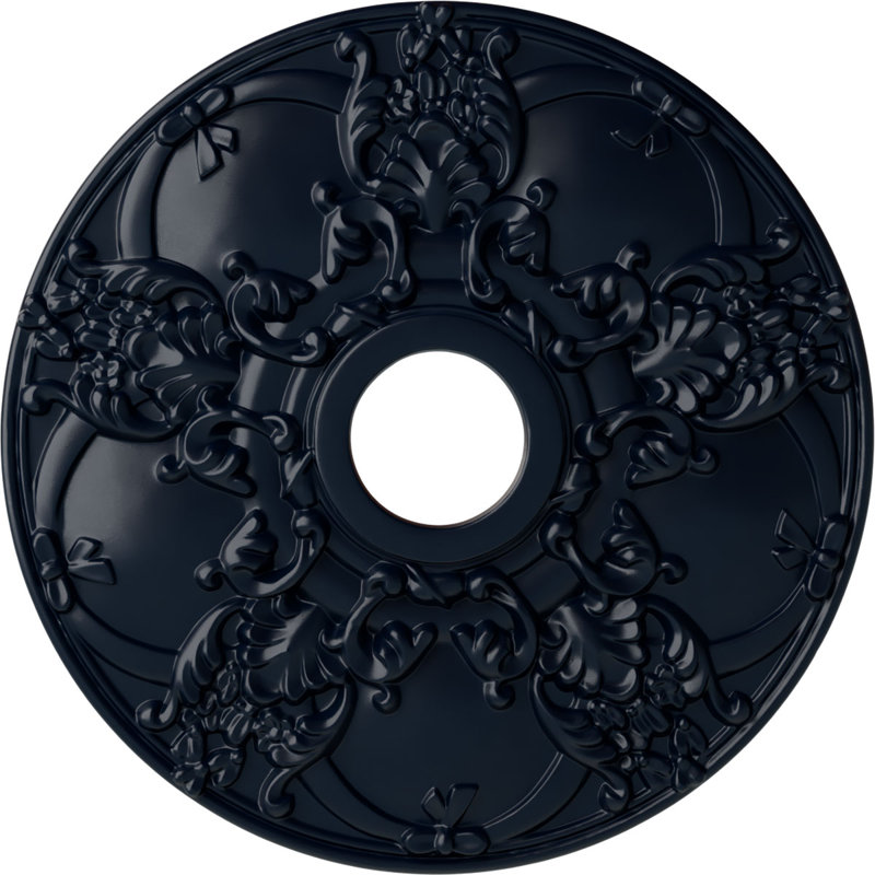 18 po de diamètre extérieur x 3 1/2 po de diamètre intérieur x 1 3/8 po de médaillon de plafond Norwich (convient aux auvents jusqu'à 4 1/2 po)