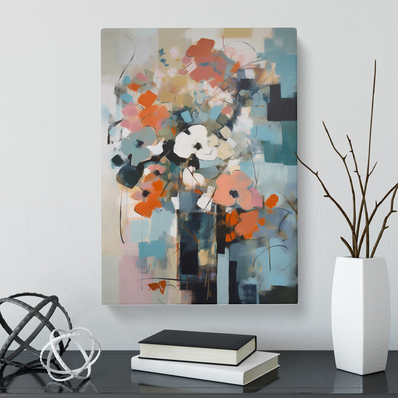 Walkowiak Flowers Bauhaus Vol.4 - Wrapped Canvas, 50cm H x 35cm W x 3cm D