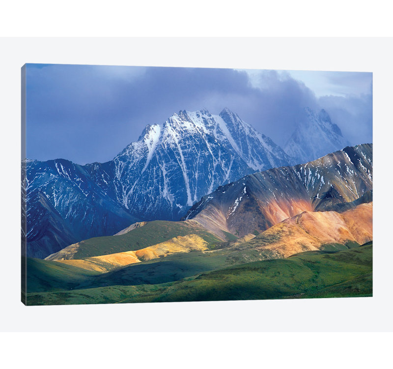 «Alaska Range and Foothills, Denali National Park, Alaska», impression sur toile, H 8 po x l 12 po x P 0,75 po