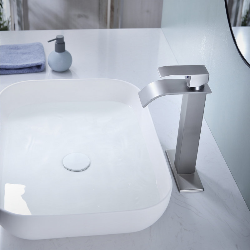 Single-handle Bathroom Faucet, Brushed Nickel