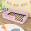Lit de plancher rembourré à profil bas avec clôture de sécurité et deux poches latérales-2007213570-2007213571