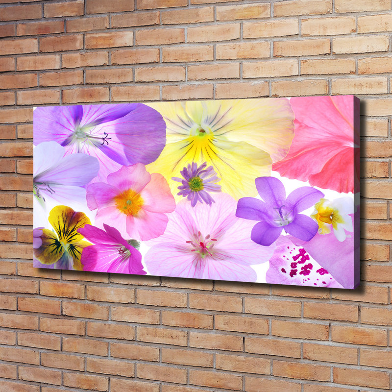 Pansies - Wrapped Canvas Print