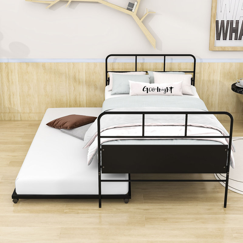Cristoforo Twin Platform Bed with Twin Trundle