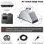 36 inch 900 CFM Convertible Insert Range Hood 4 Speed Quiet Black Tempered Glass Panel Push Button Control with LED Lights-120430889