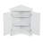 31.5" Triangle Corner Cabinet With Adjustable Shelves, Freestanding Bathroom Storage Organizer For Small Spaces (5 Colors)-649058292