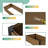 47.6" X 23.7" X 12.2" Composite Raised Garden Bed-1211687149