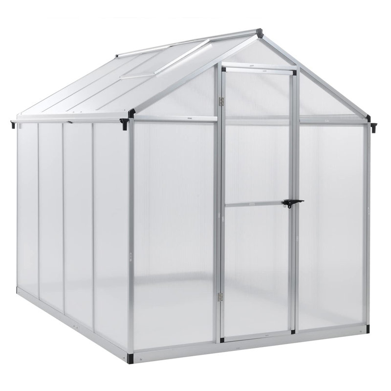 Walk-In Greenhouse, Silver, 6' W x 8' D
