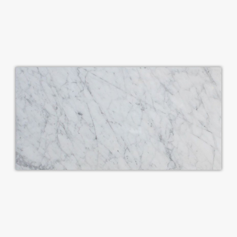 Carreau de marbre et de carreaux poli 3 po x 6 po Carrara