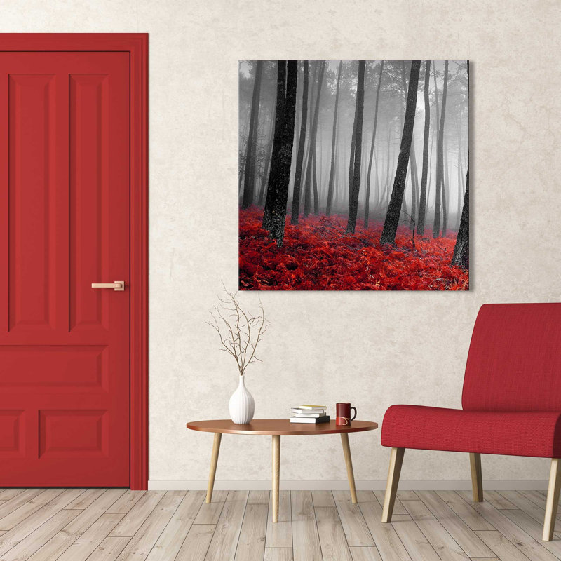 «Autumn Woods I» par Photoinc Studio - photographie, H 28 po x l 28 po x P 1,5 po, Toile tendue