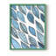 Motif de formes de feuilles I, reproduction encadrée - bois massif-792593867-792593864