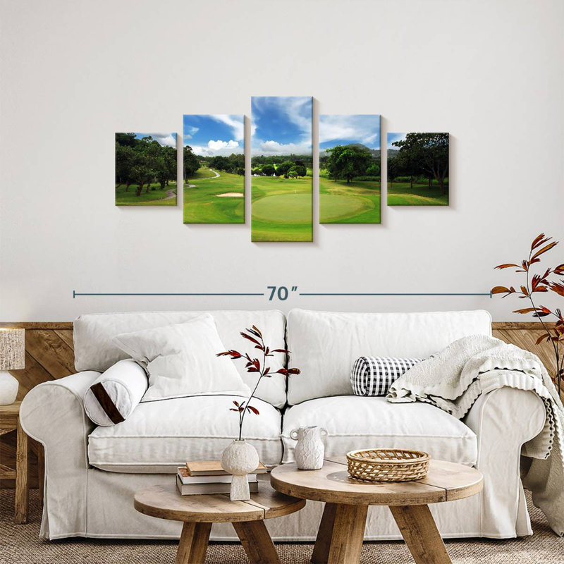 Scenic Golf Course, 24" H x 55" W