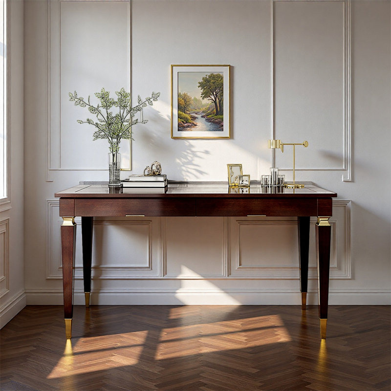 Bureau de luxe européen de style européen, H 31,5 po x l 47,24 po x P 23,62 po