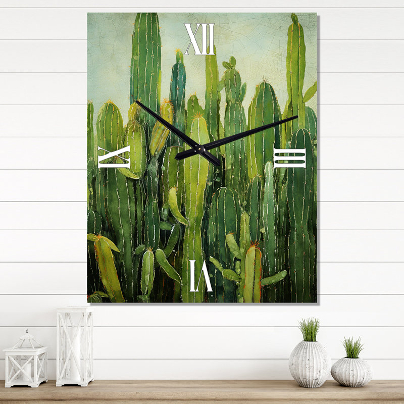 Horloge murale Cactus, Médium