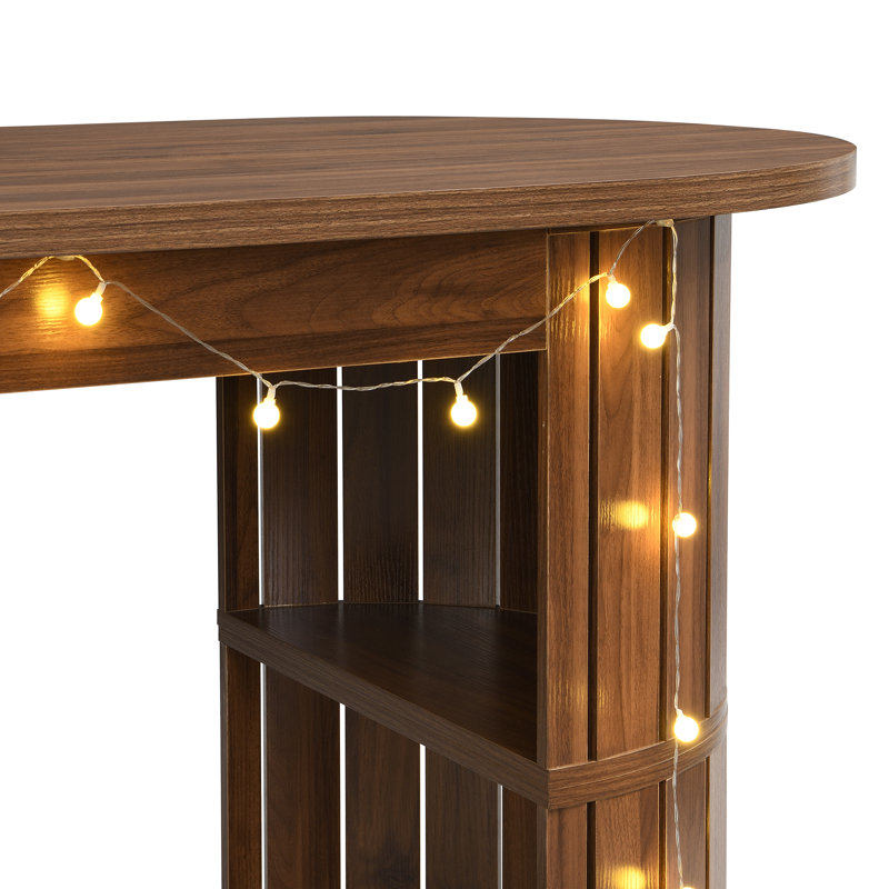 Armoire de bar Modern Home, Noyer