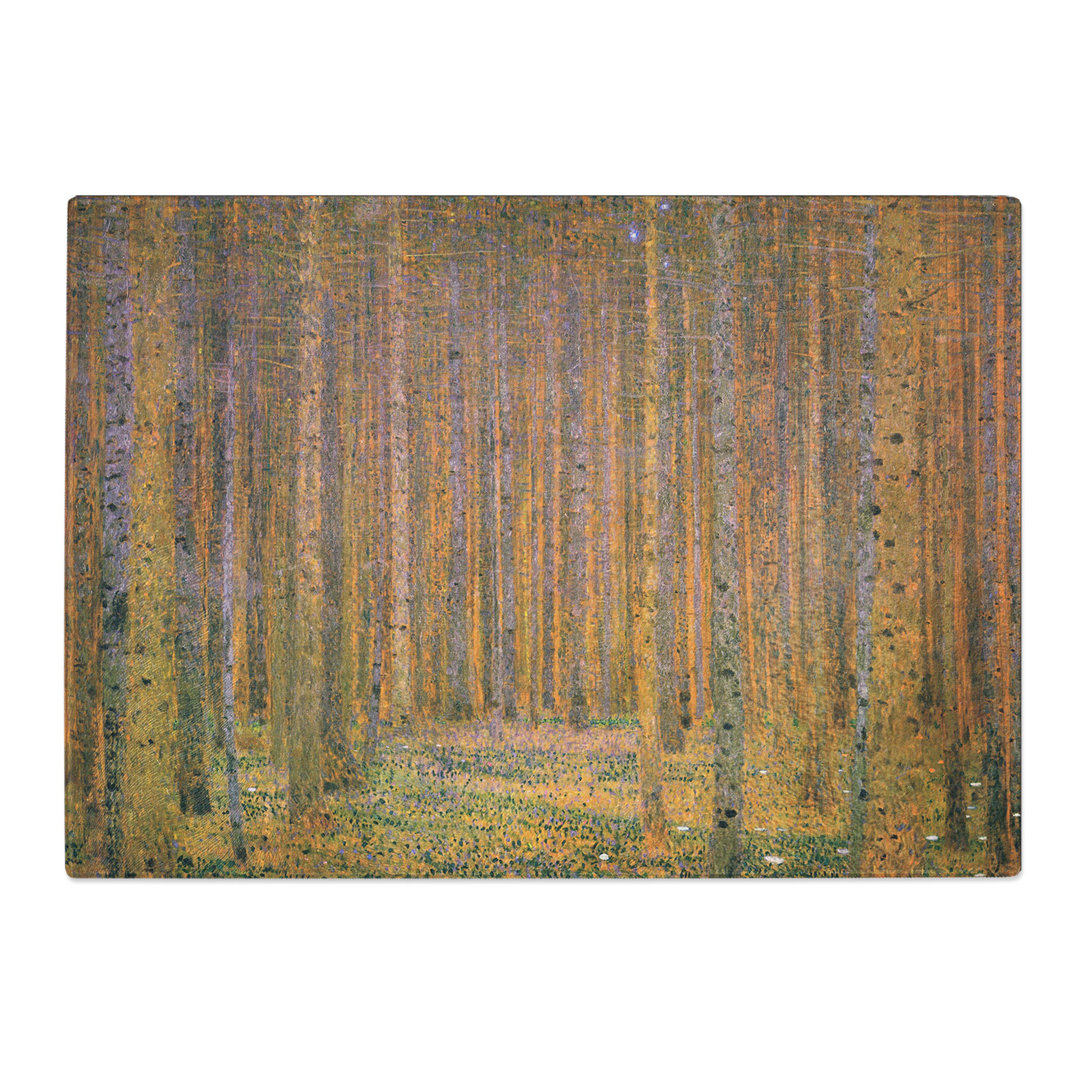 Fir Tree Forest by Gustav Klimt Chopping Board