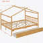 Cadre de lit, lit en bois avec tiroirs de rangement-625420610