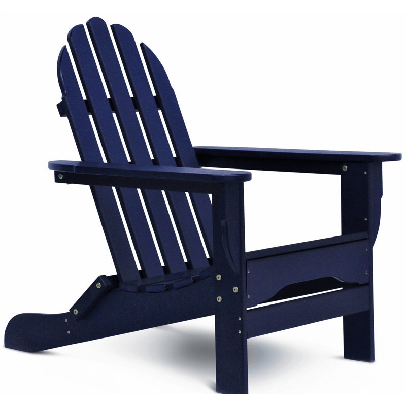 Leighton Outdoor Adirondack Chair, Navy
