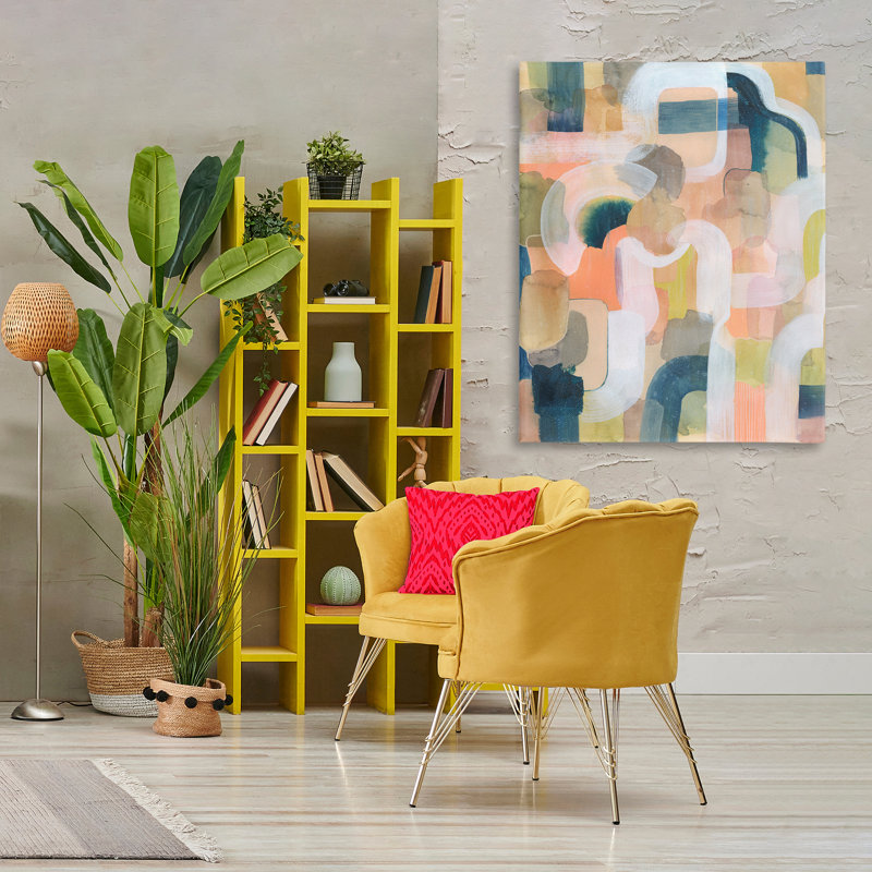 «Layered Curved Arches», art mural sur toile par Joris Hoefnagel, H 48 po x l 36 po