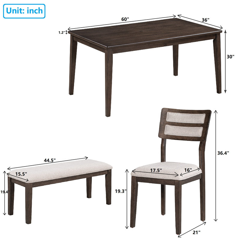 Ensemble repas 6 personnes Vacchiano, Gris, Blanc