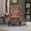 Chaise avec accoudoirs et structure en bois-607832694