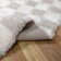 Atiran Checkered Shag Beige Area Rug