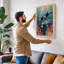 Whales in Blue Depths Coastal - Wrapped Canvas-2144492324-2144492328