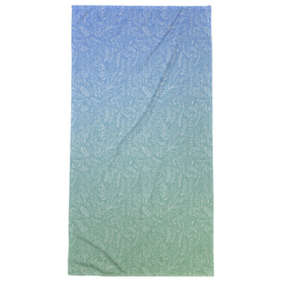 Serviette de bain florale ditsy classique
