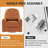 33.46’’ Nursery Rocking Chair, Upholstered Swivel Recliner-948239221
