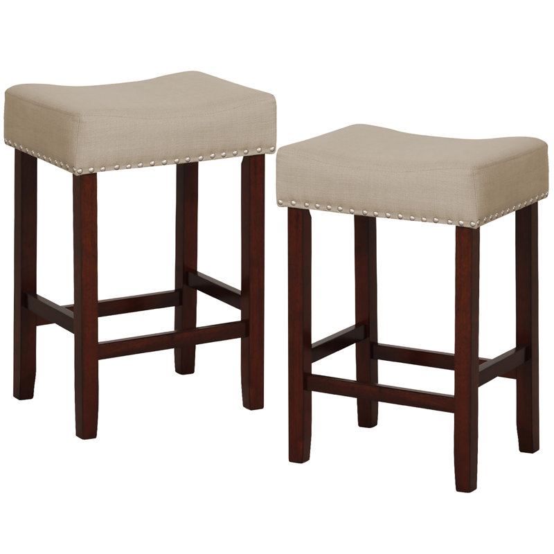 Tabouret de bar et de comptoir, Tabouret de comptoir (siège d'une hauteur de 25 p, Beige