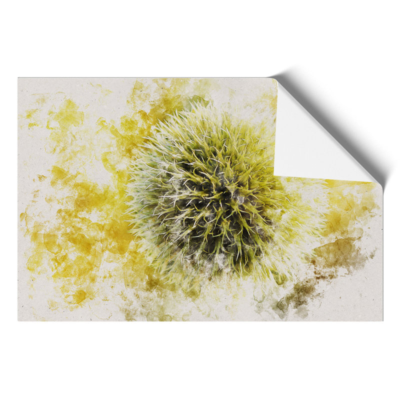 Thistle Flower Watercolour - Frameless Print, 42cm H x 59cm W x 0.1cm D