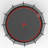 16Ft Trampoline Pumpkin- Black Red