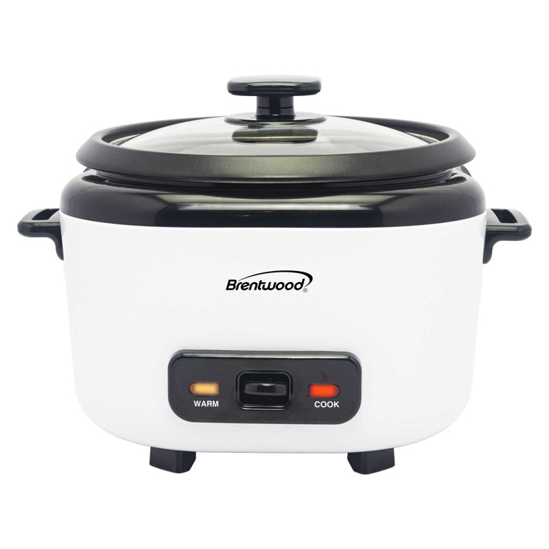 Cuiseur à riz blanc 6 tasses Brentwood, 6 cups