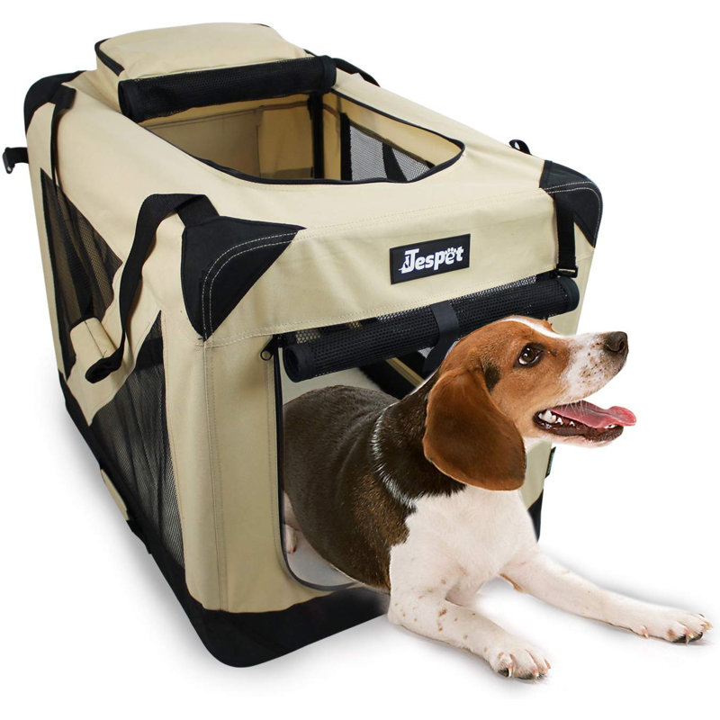 Caisse pour chien Jespet, H 27 po x l 24 po x P 36 po, Beige