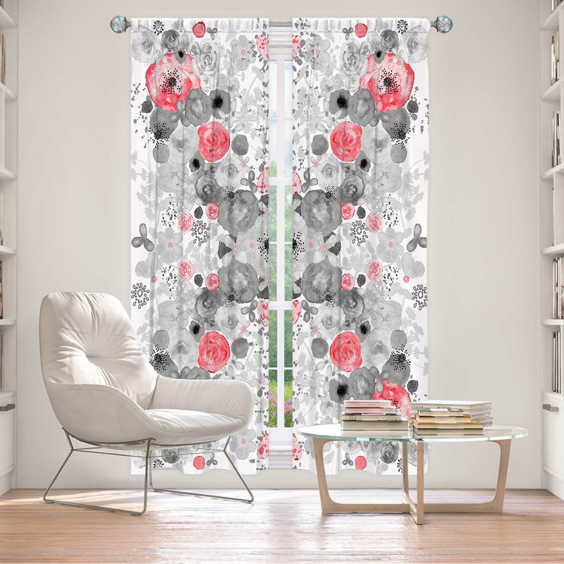 Ensemble de rideaux en polyester 2 pièces, L 20 po x L 52 po