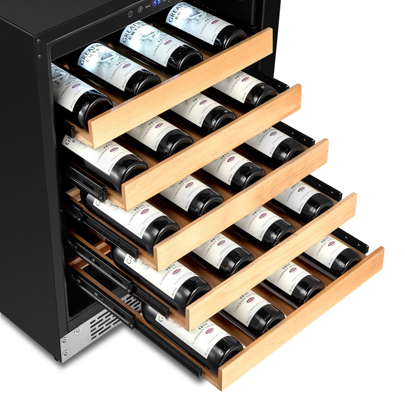 Whynter 24'' width 54 Bottle Single Zone Built-In Wine Refrigerator