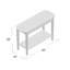 Console en bois massif de 46 po Manatuto
