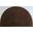 24" X 36" Brown Synthetic Fiber Abstract Outdoor Semi Circle Door Mat